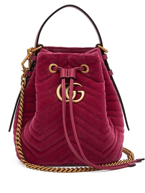 gucci drawstring shoulder bag|Gucci bucket bag velvet.